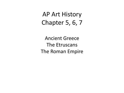 Art History Chapter 5